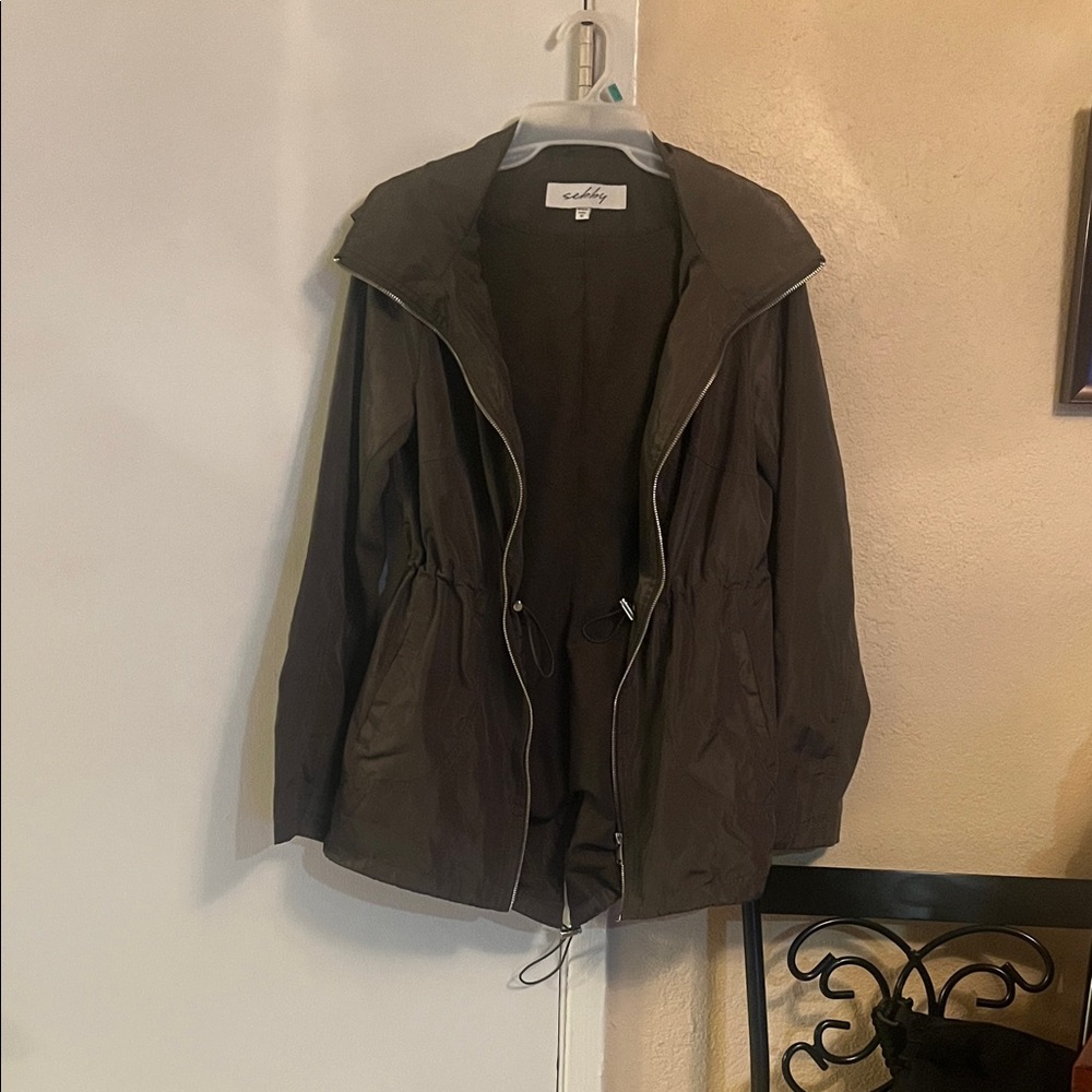 Sebby Women's Utility Jacket - Dark Brown